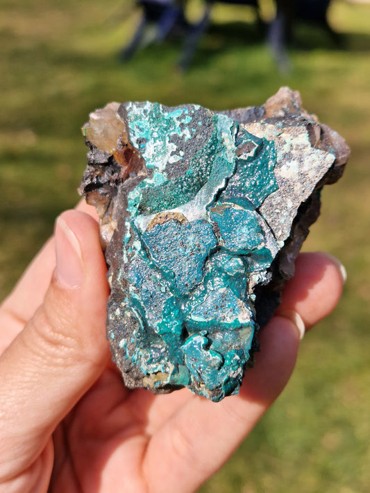 Malachite avec Chrysocolle brute du Congo (à choisir)