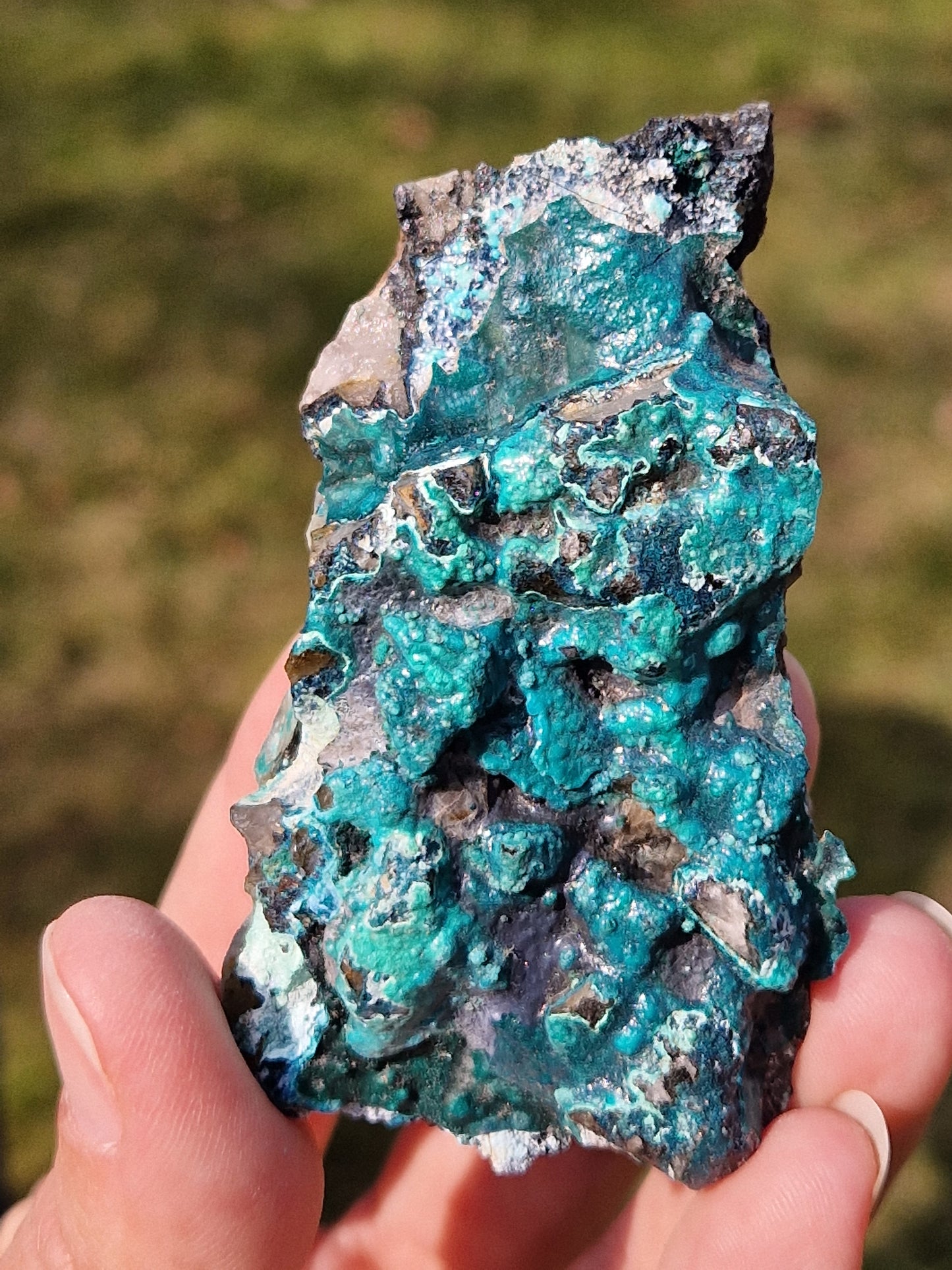 Malachite avec Chrysocolle brute du Congo (à choisir)