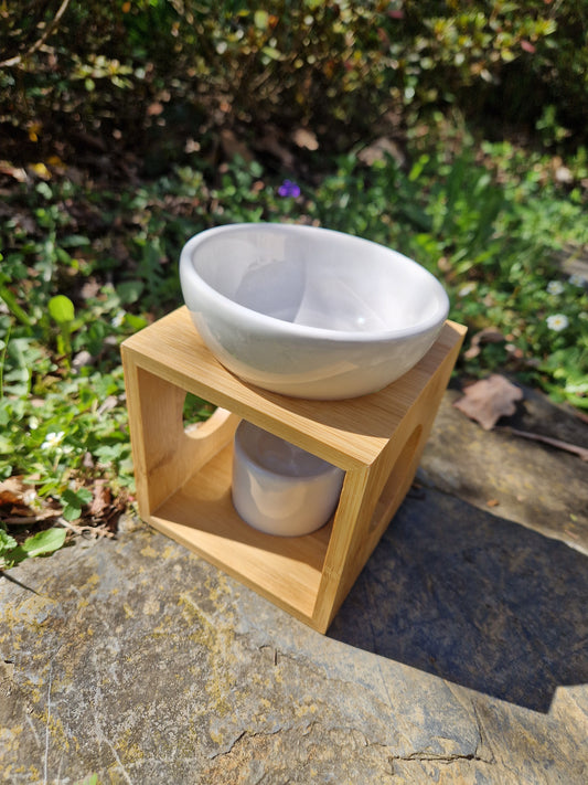 Brûle parfums fondants/huiles en bois