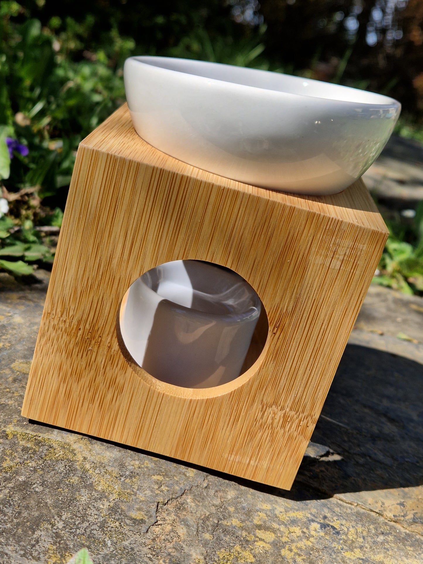 Brûle parfums fondants/huiles en bois