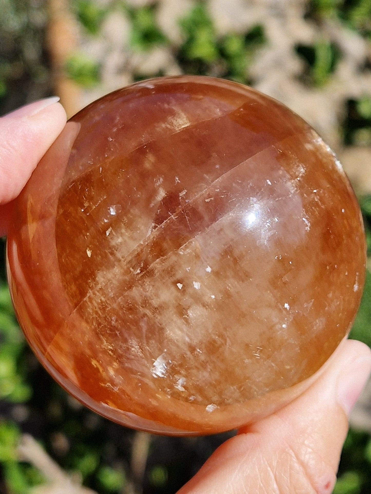 Sphère Calcite miel n°2