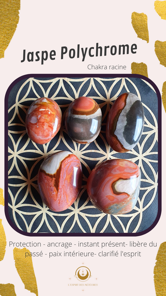 Pierre roulée Jaspe Polychrome extra