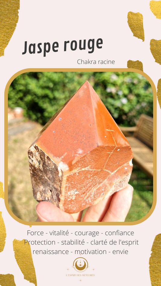 Pierre roulée Jaspe rouge