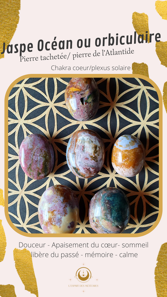 Pierre roulée Jaspe Orbiculaire rose extra