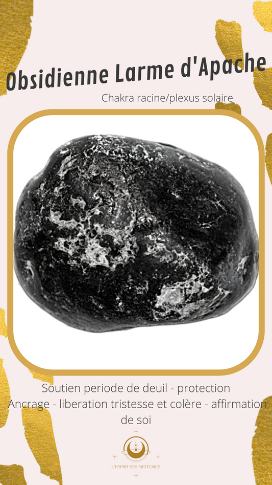 Obsidienne Larme d'apache brute