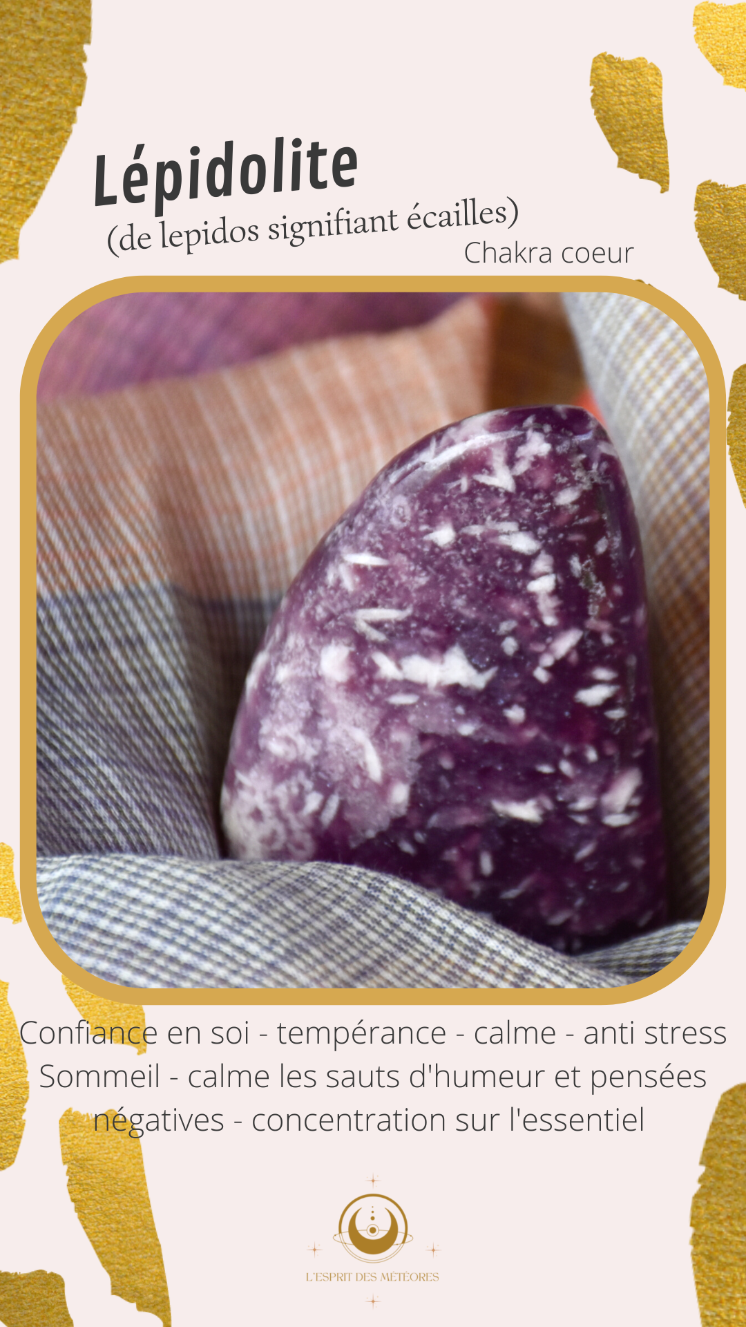 Lépidolite (lame de clivage)