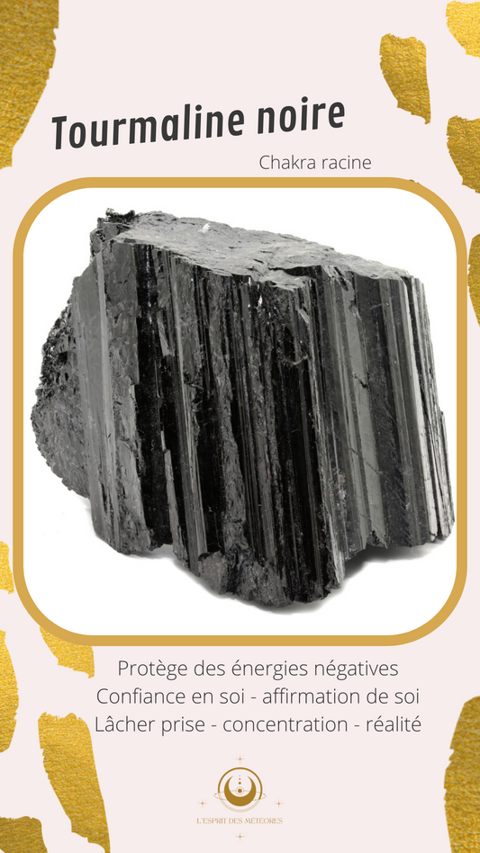 Pierre roulée Tourmaline noire