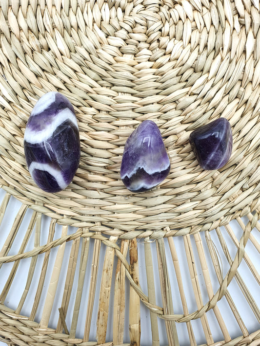 Pierre roulée Améthyste chevron