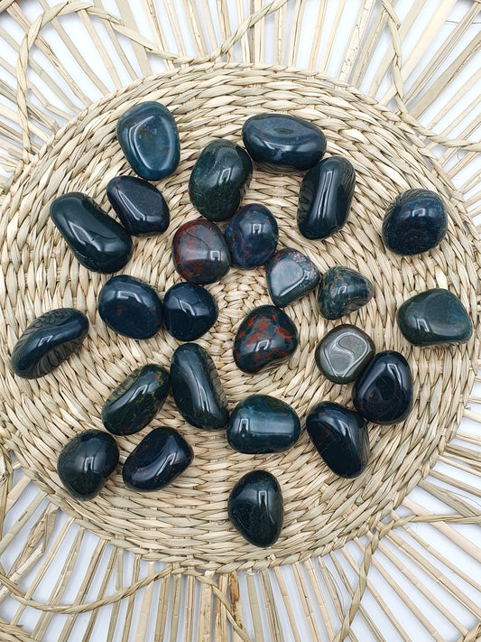 Pierre roulée Jaspe Héliotrope