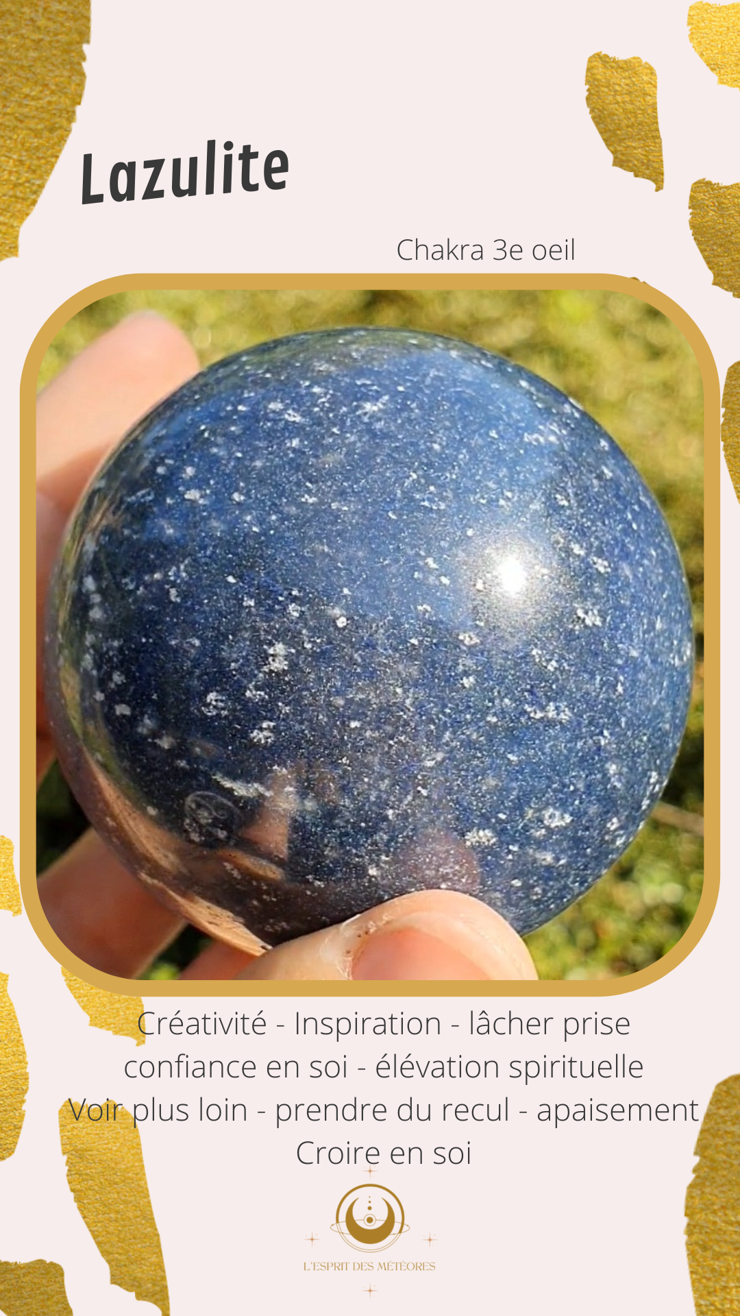 Pendentif Lazulite ovale