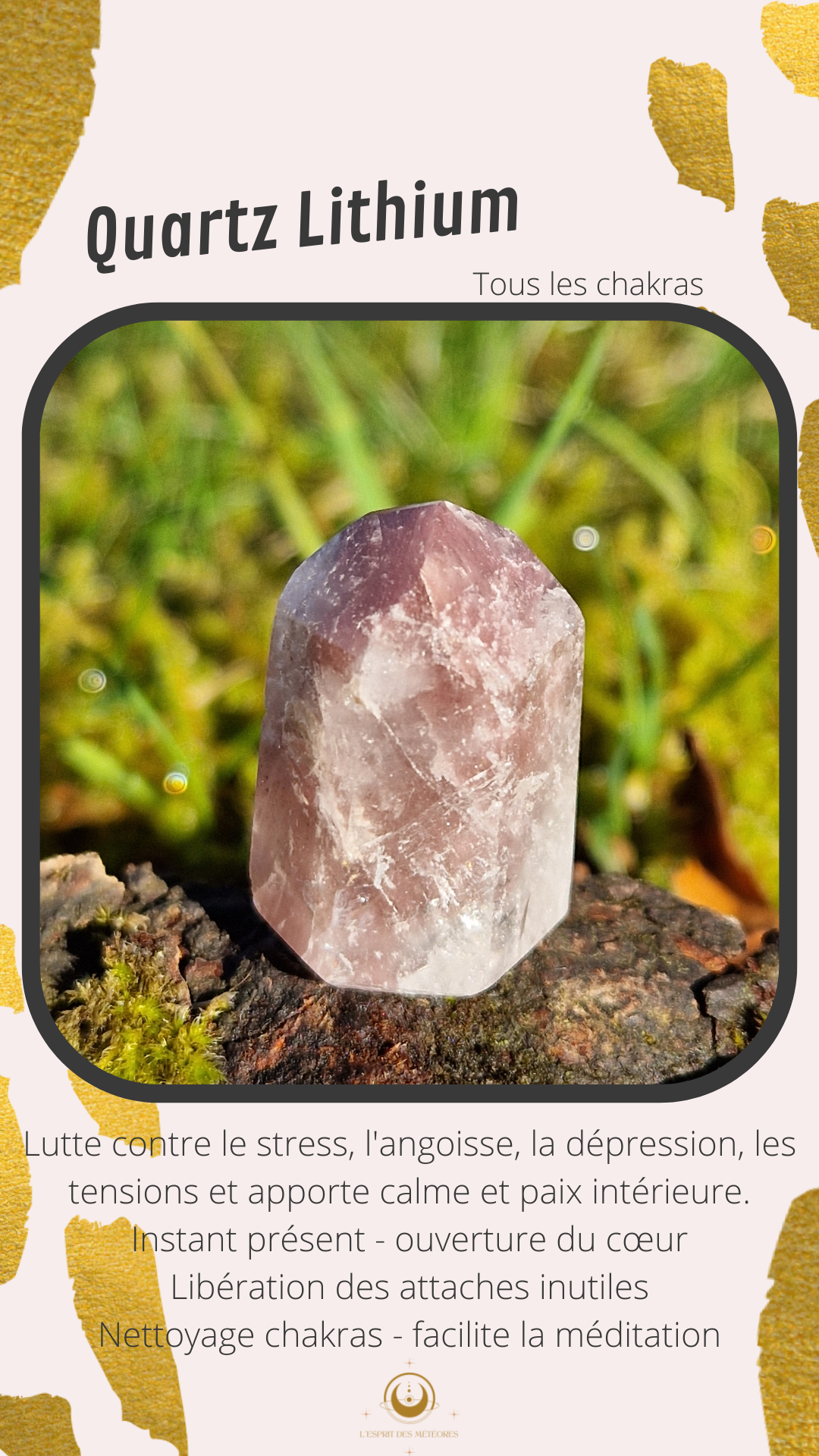 Petit Quartz Lithium (à choisir)