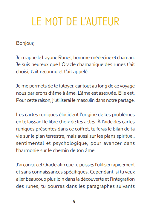 Oracle Chamanique des Runes
