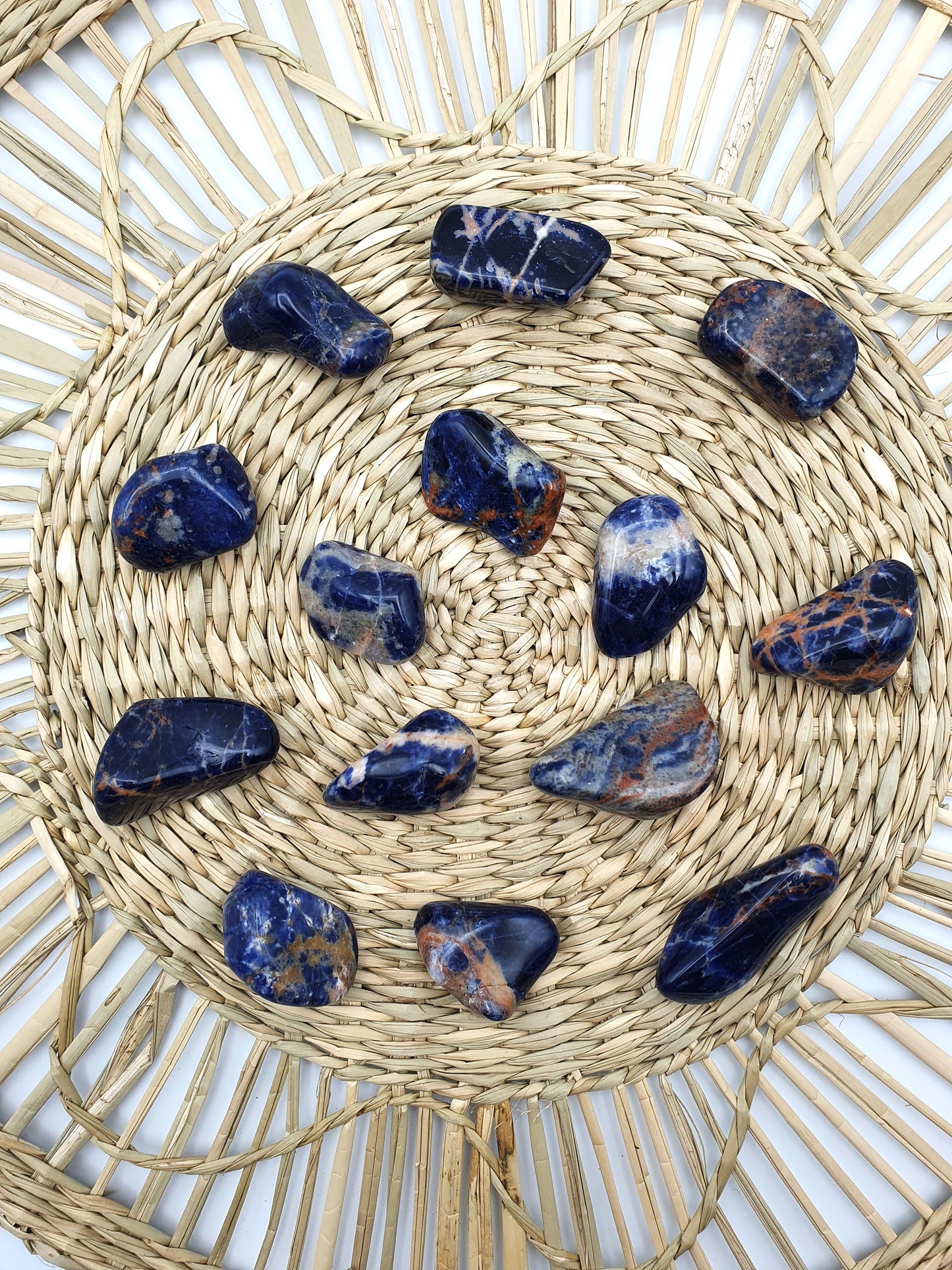 Pierre roulée Sodalite orange