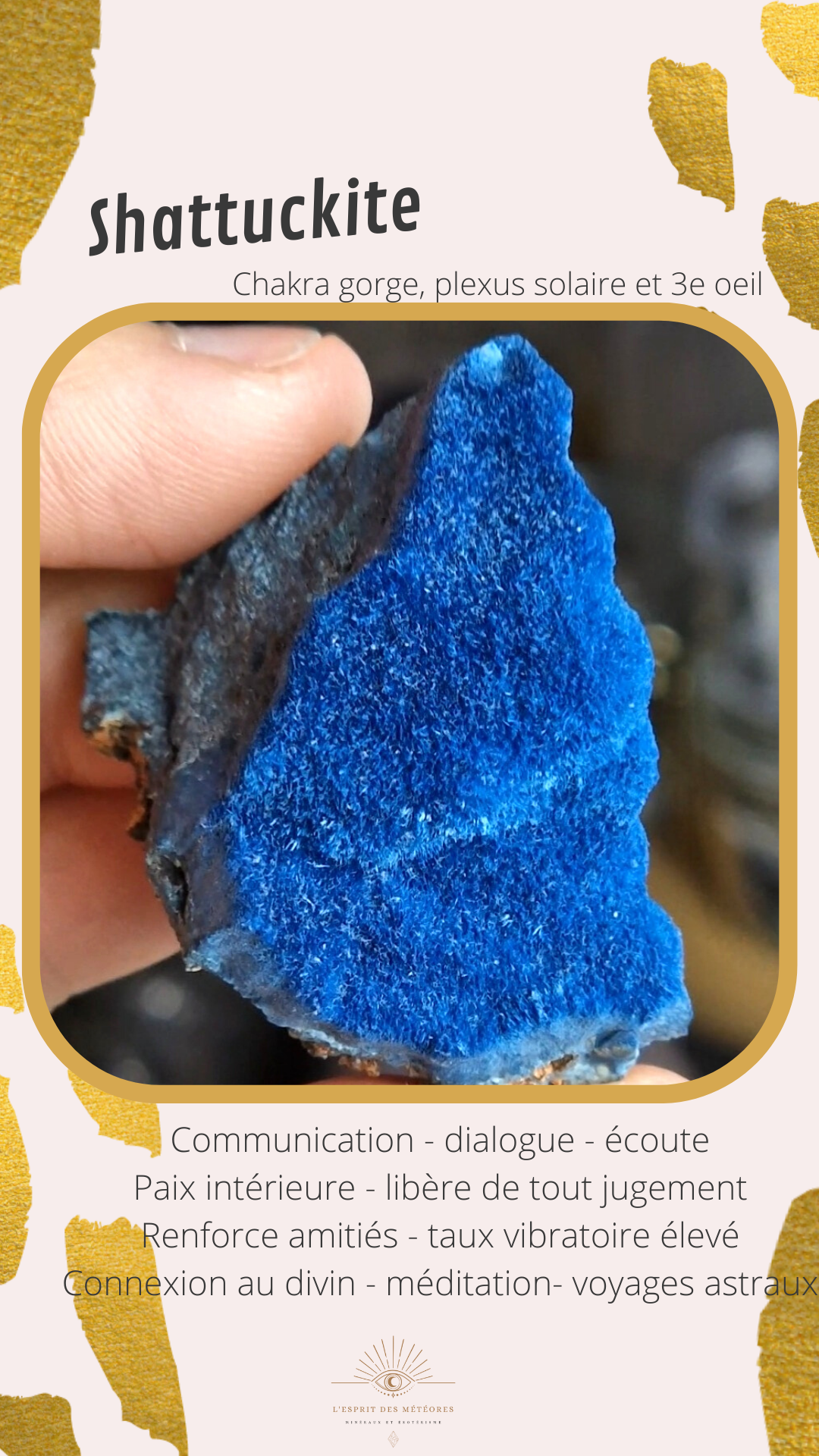 Tranche Shattuckite et Chrysocolle SA