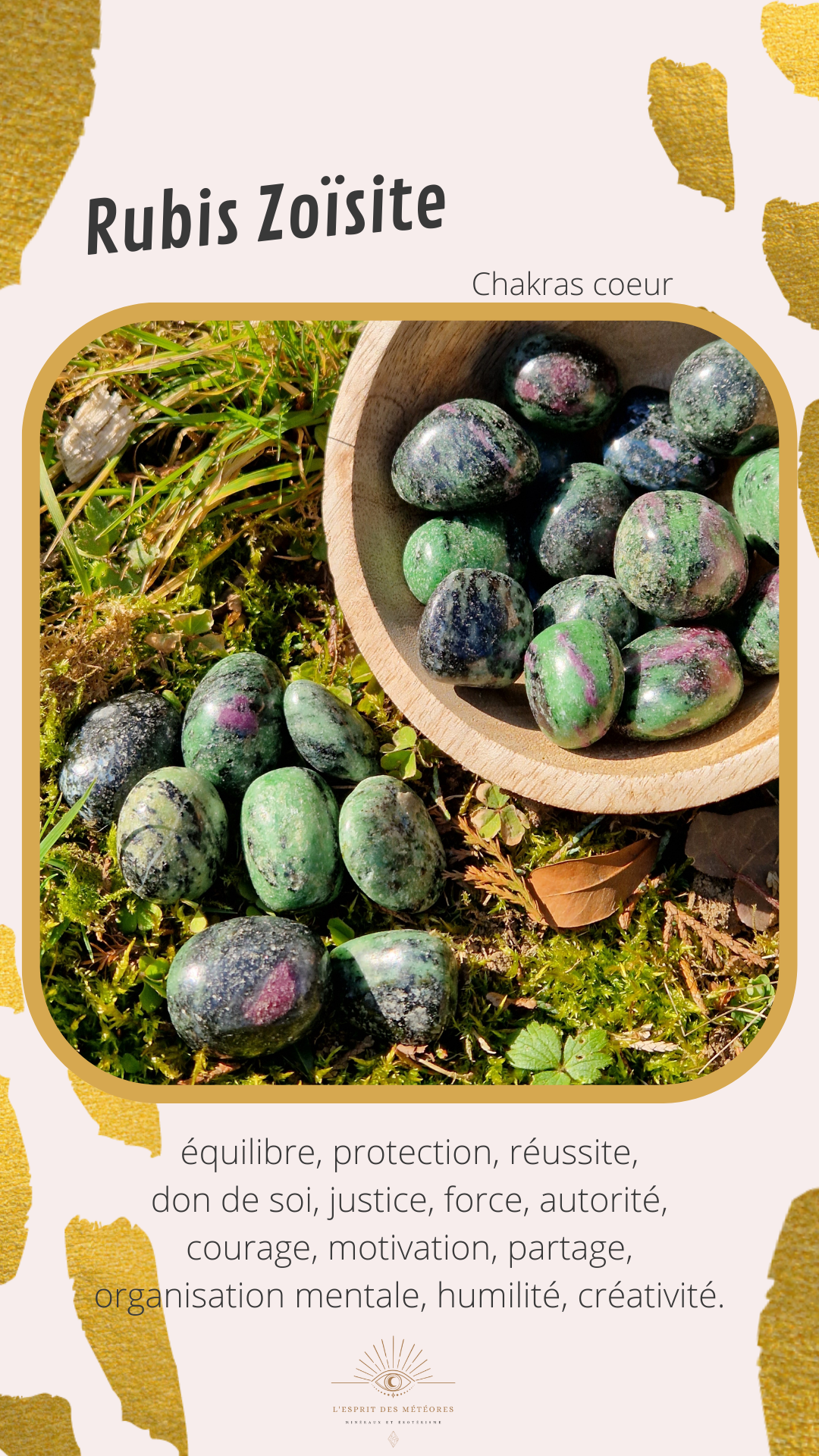 Pendentif exceptionnel en Zoïsite à Rubis de Tanzanie