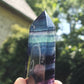 Pointe Fluorite arc en ciel (à choisir)