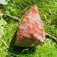 Pointe semi brute Quartz Hématoïde rouge J