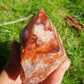 Pointe semi brute Quartz Hématoïde rouge A