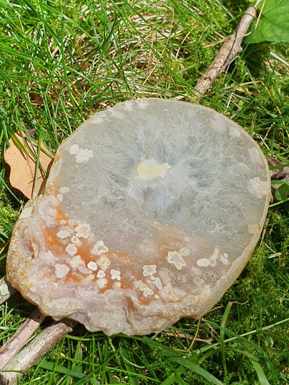 Tranche Agate fleurs n°12