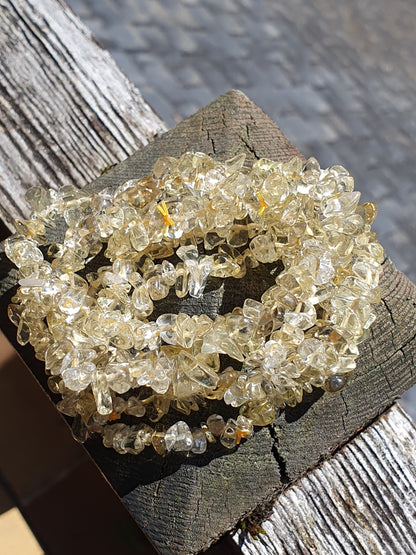 Bracelet baroque Citrine naturelle