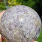 Sphère Tourmaline rose sur Lépidolite