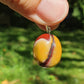 Pendentif pierre roulée jaspe Mokaïte