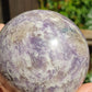 Sphère Tourmaline rose sur Lépidolite