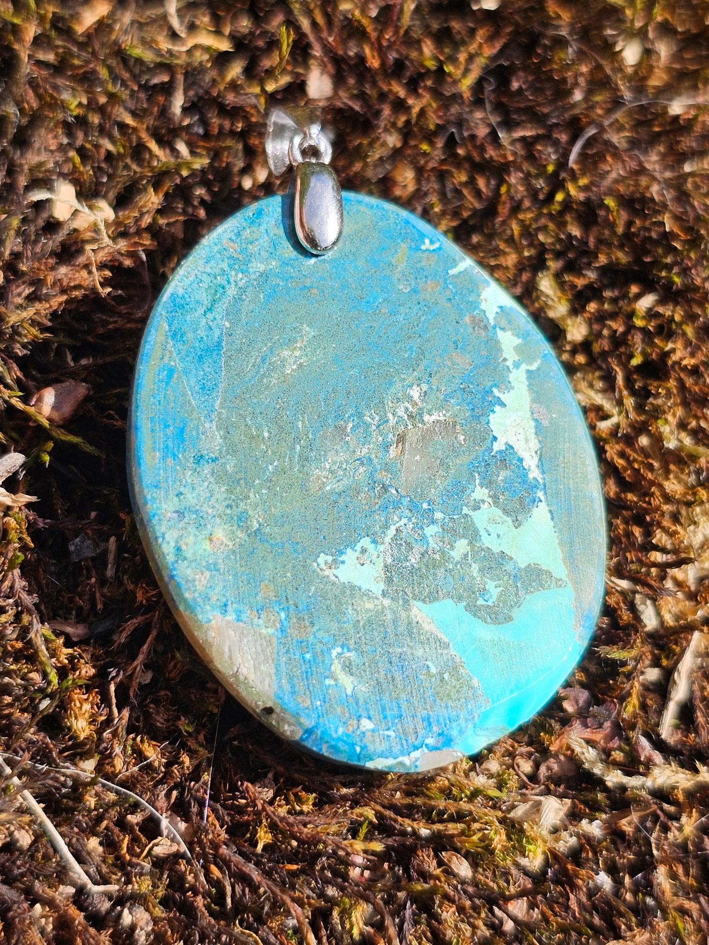 Pendentif Shattuckite Chrysocolle P16