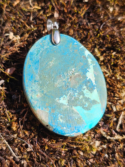 Pendentif Shattuckite Chrysocolle P16