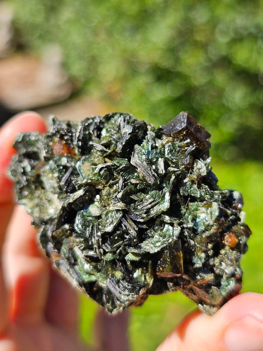 Epidote et chlinochlorite (séraphinite) B