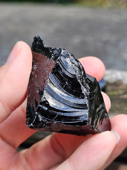 Obsidienne noire brute