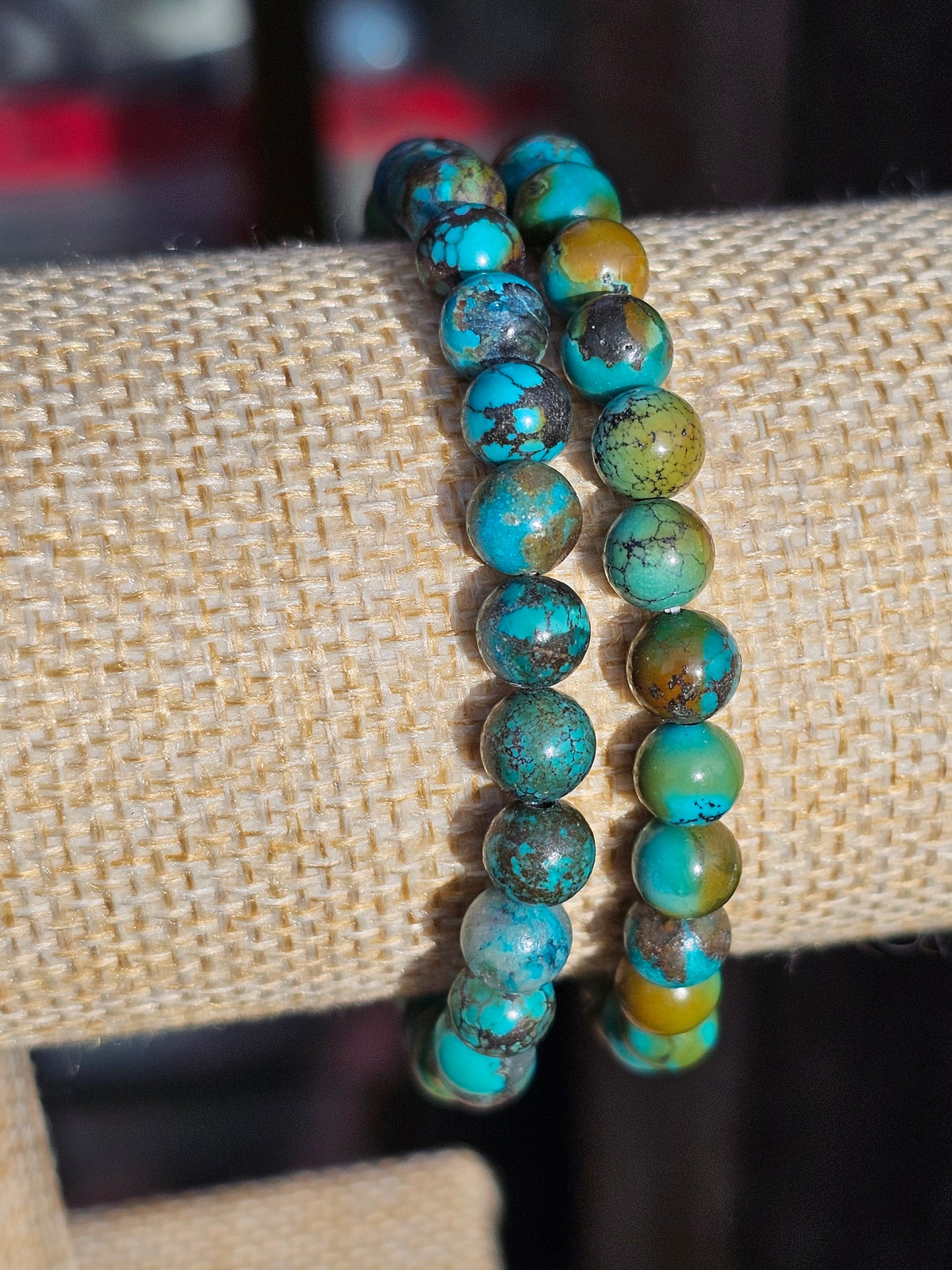 Bracelet Turquoise naturelle sur matrix