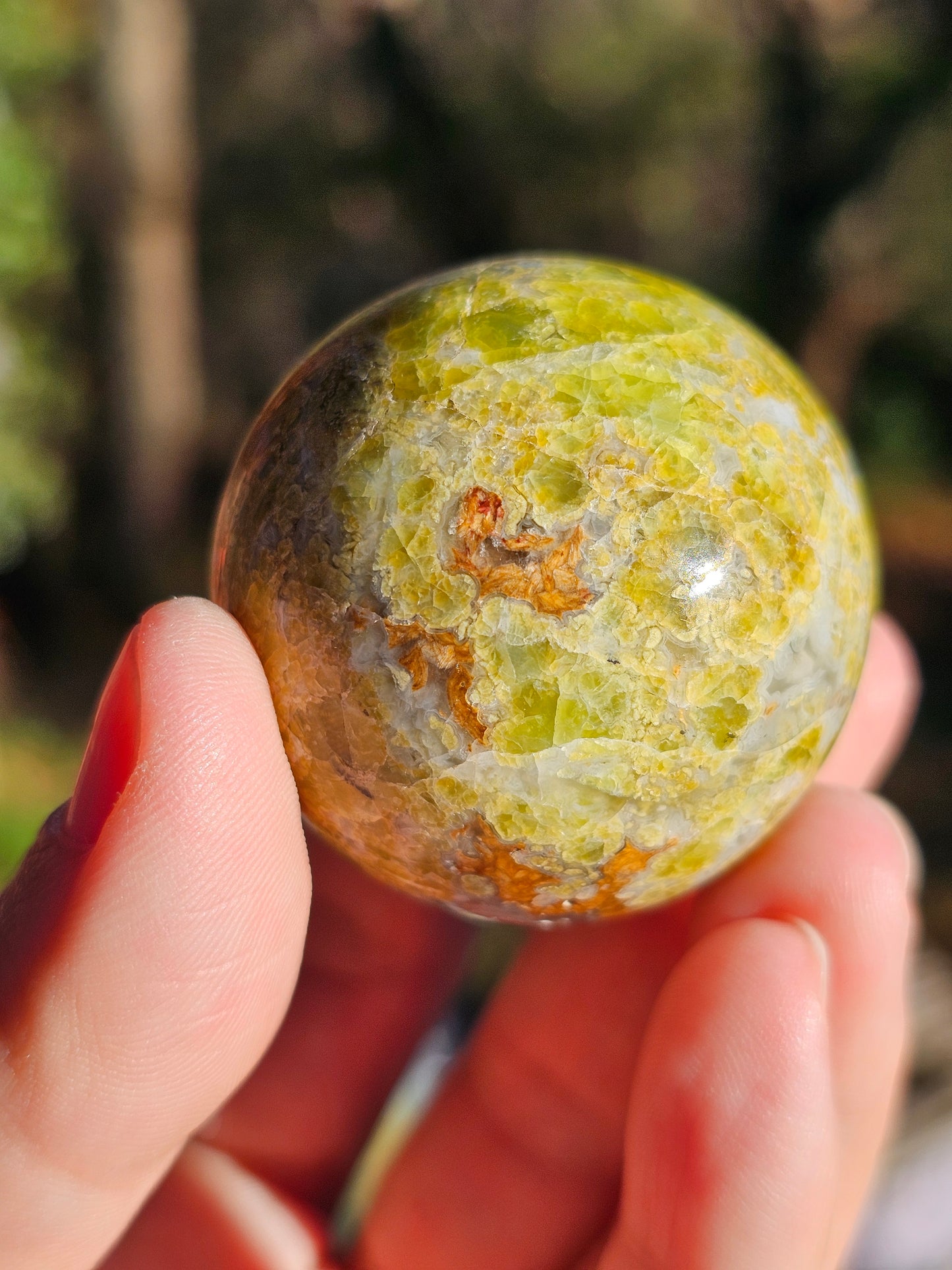 Sphère Opale verte OV1