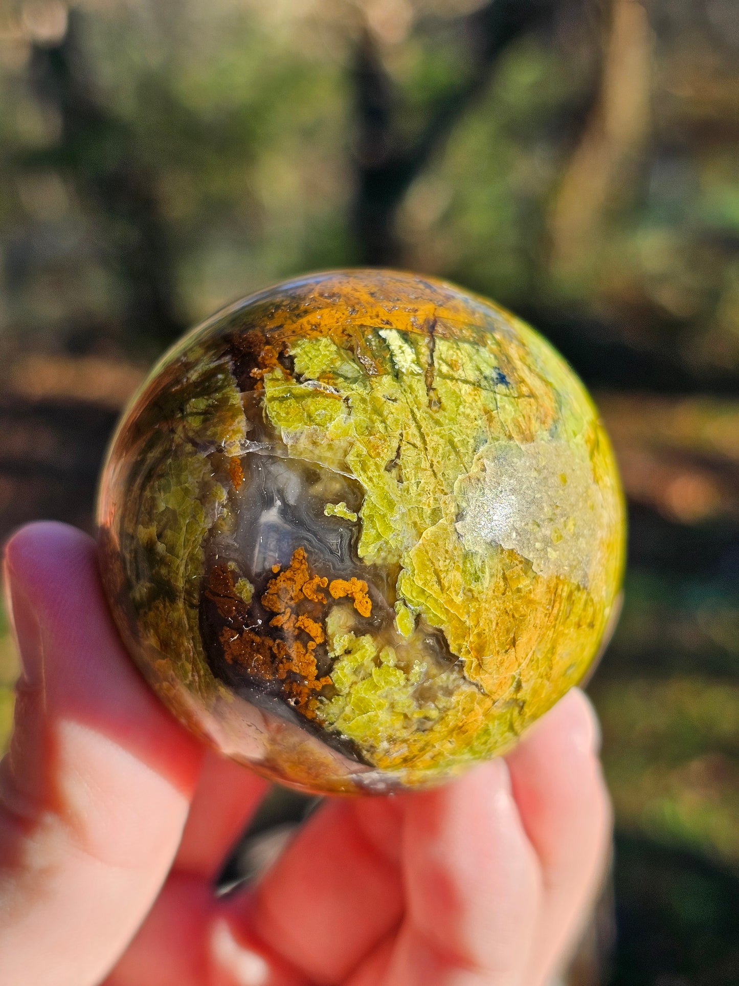 Sphère Opale verte OV3