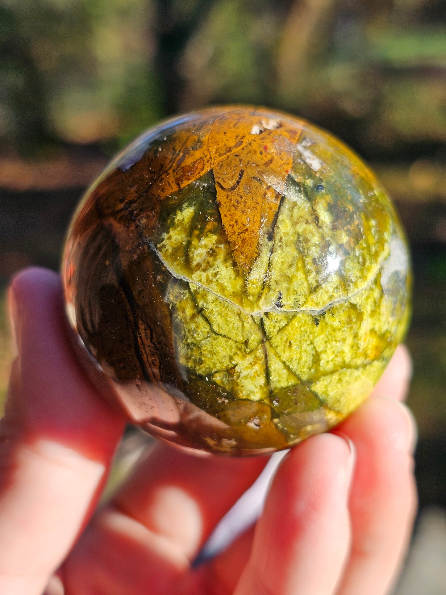 Sphère Opale verte OV4