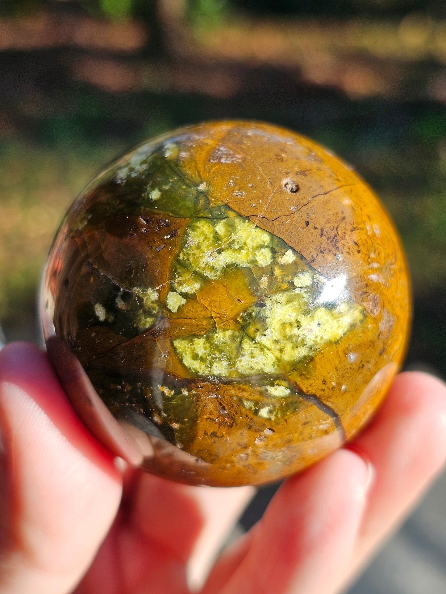 Sphère Opale verte OV4