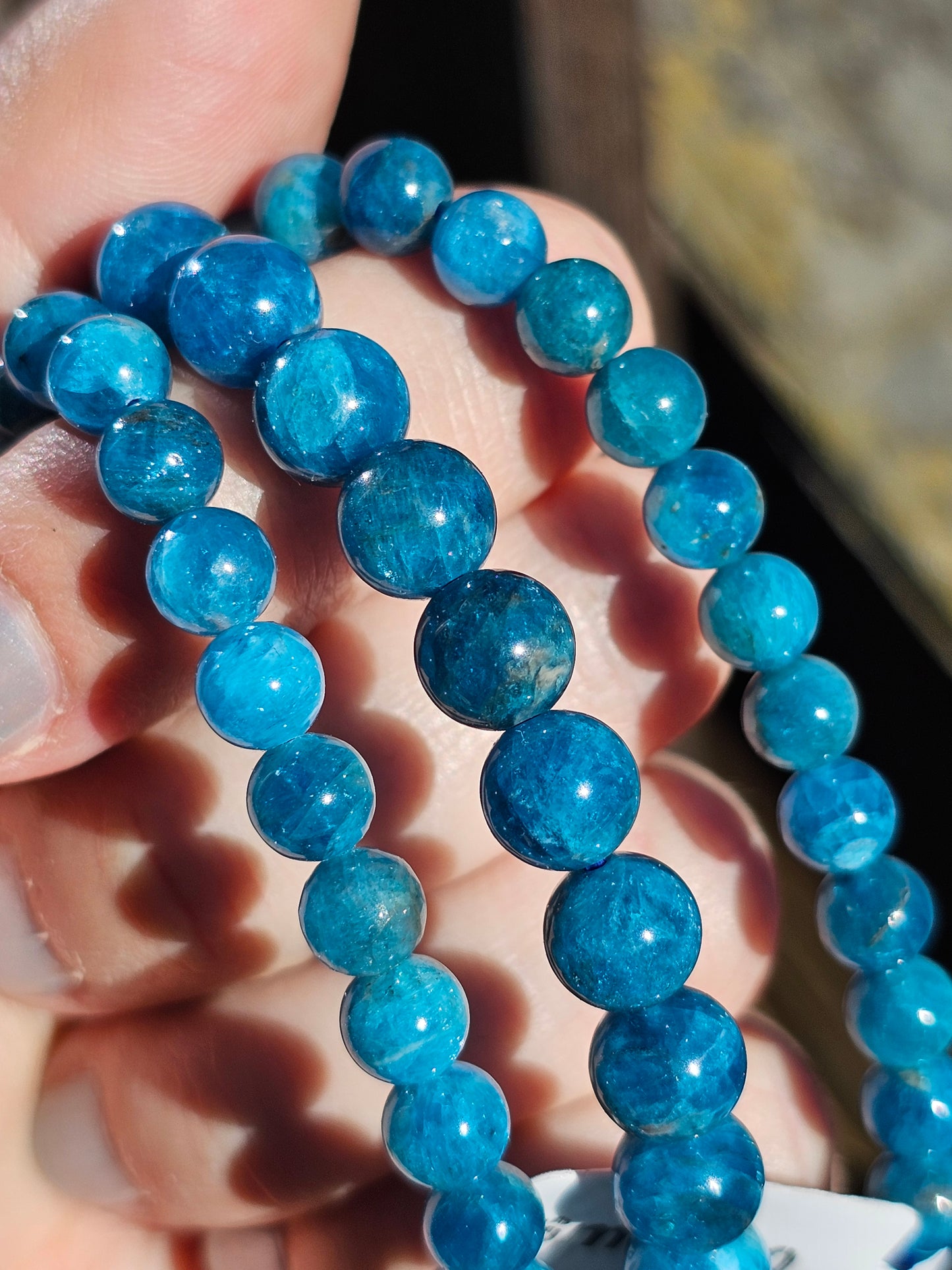 Bracelet Apatite bleue (2 tailles)