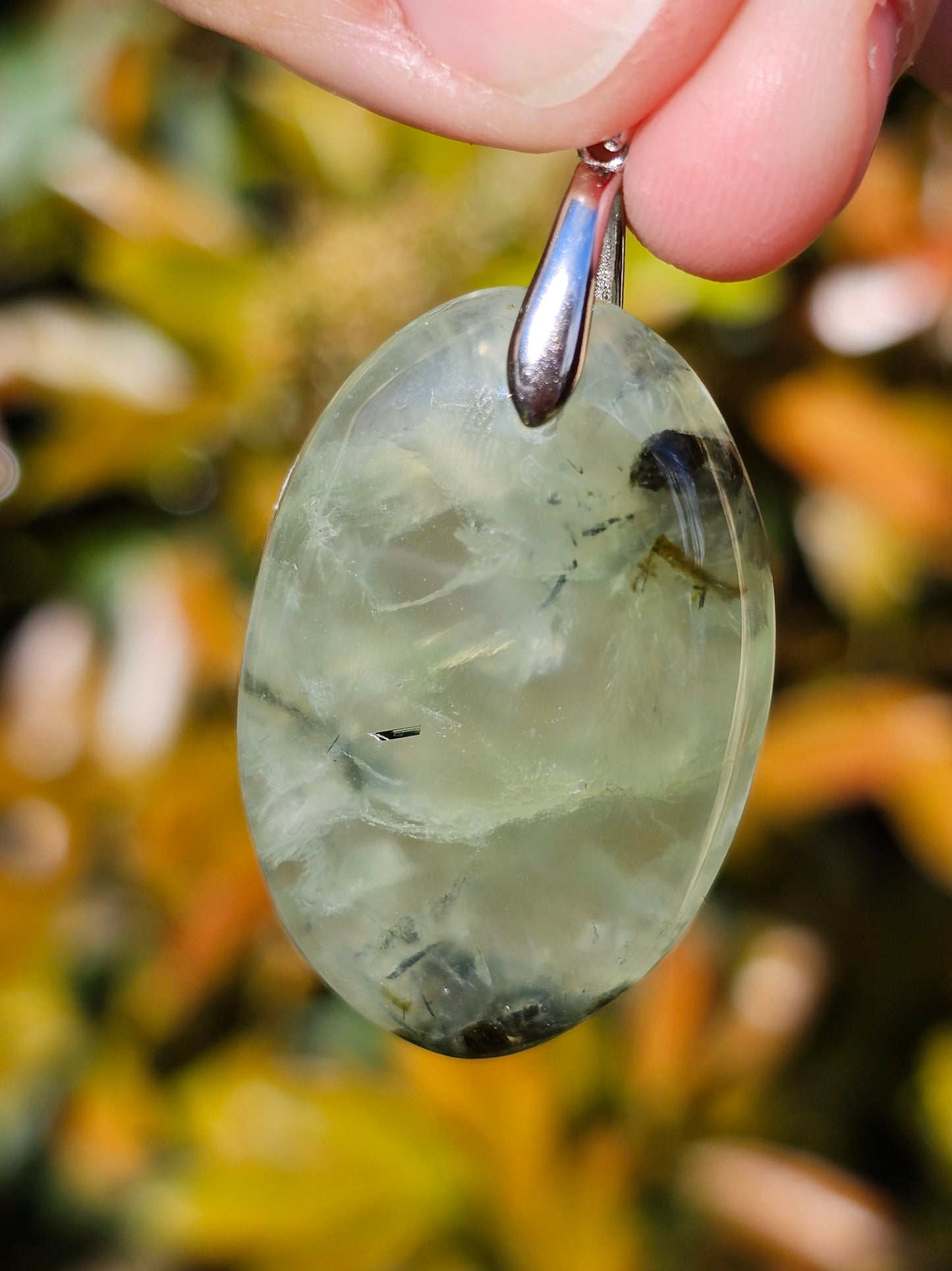 Pendentif en Prehnite P1