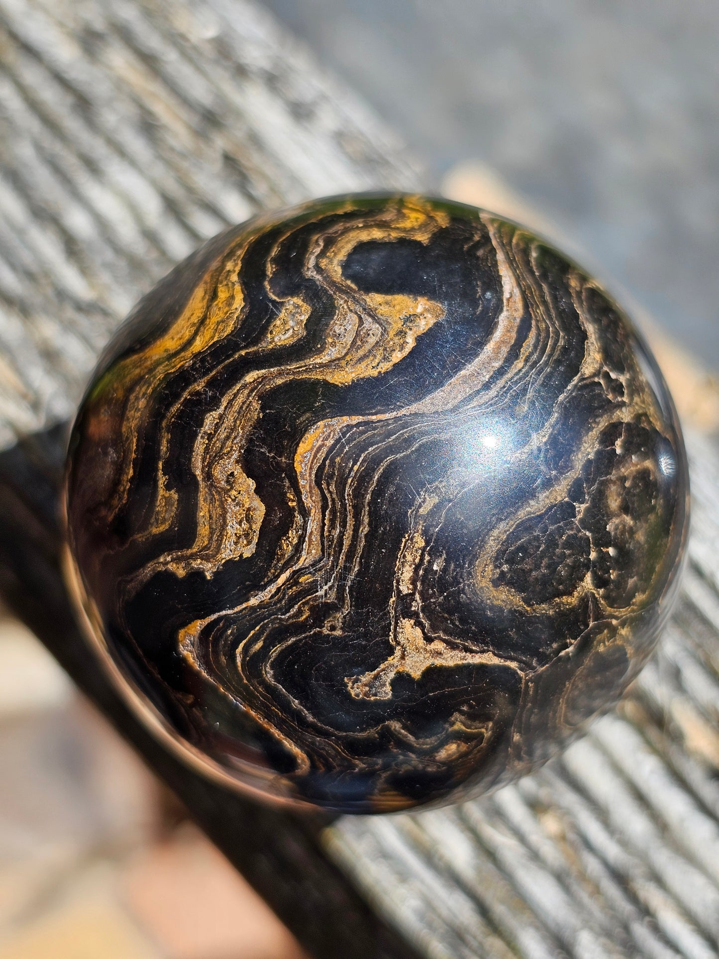 Sphère de Stromatolite du Pérou D