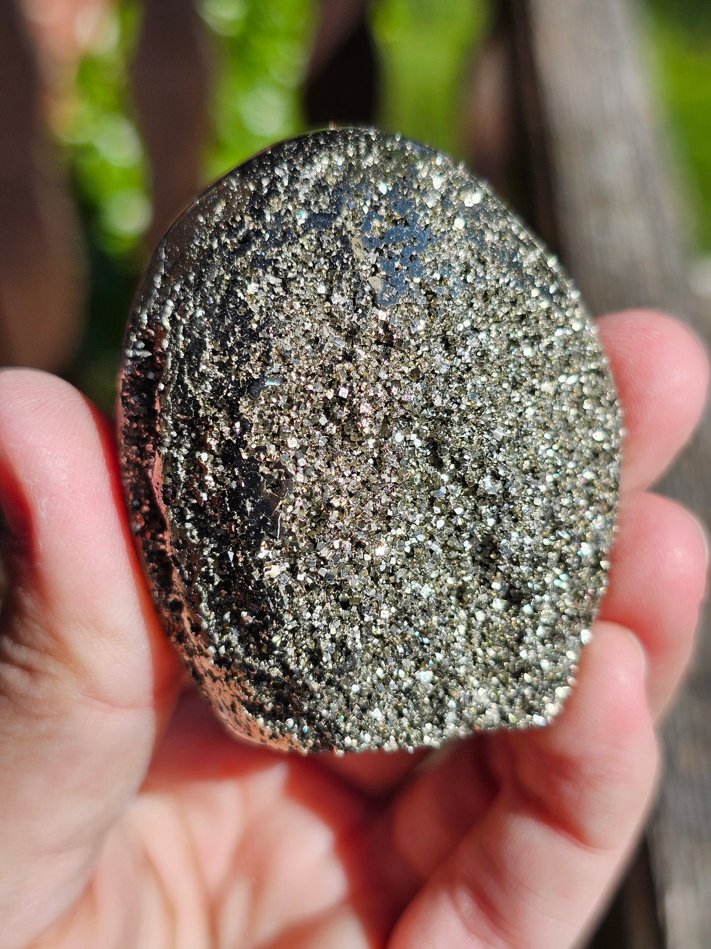 Forme libre de Pyrite du Pérou Y