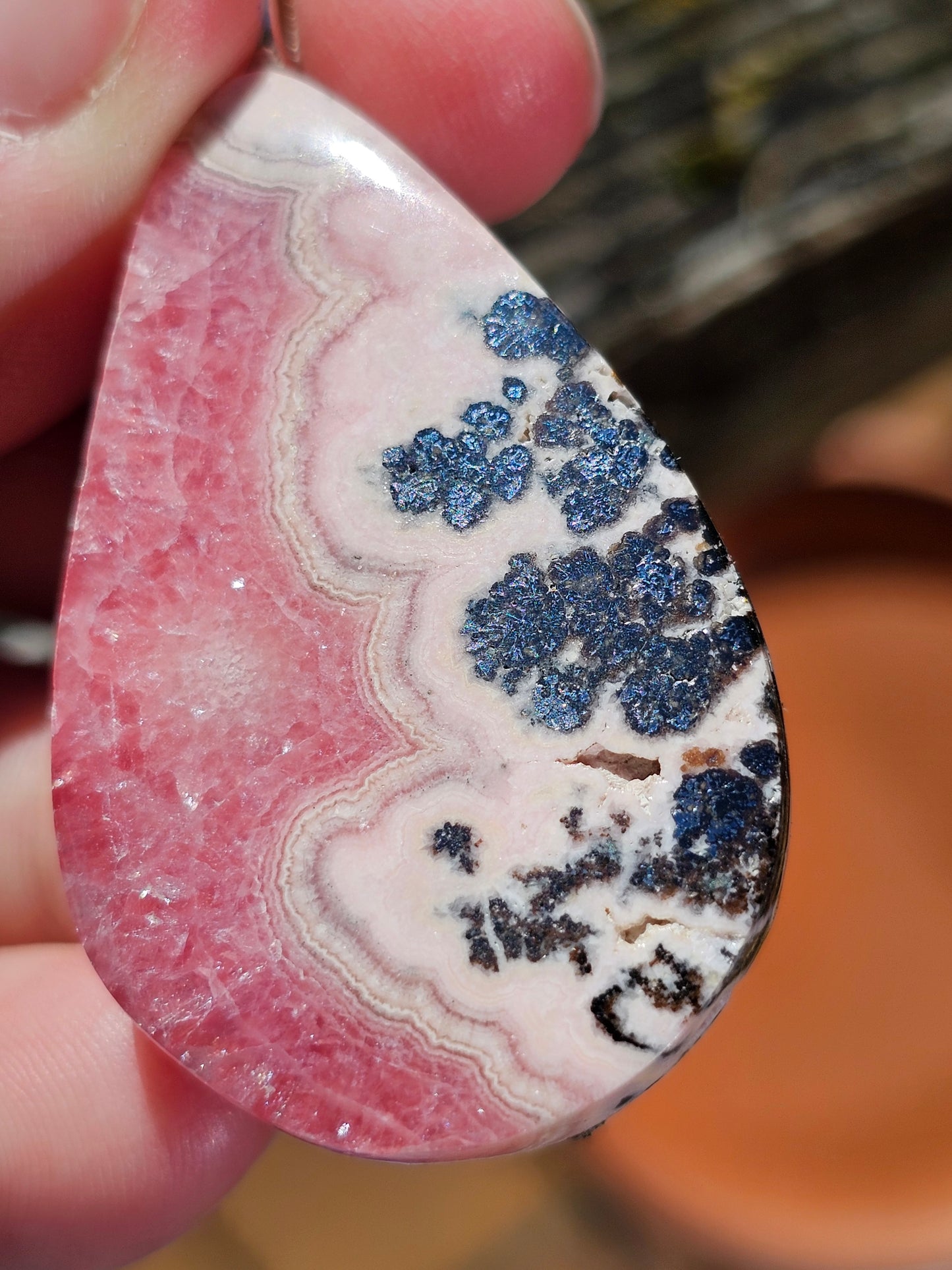 Pendentif Rhodochrosite R16