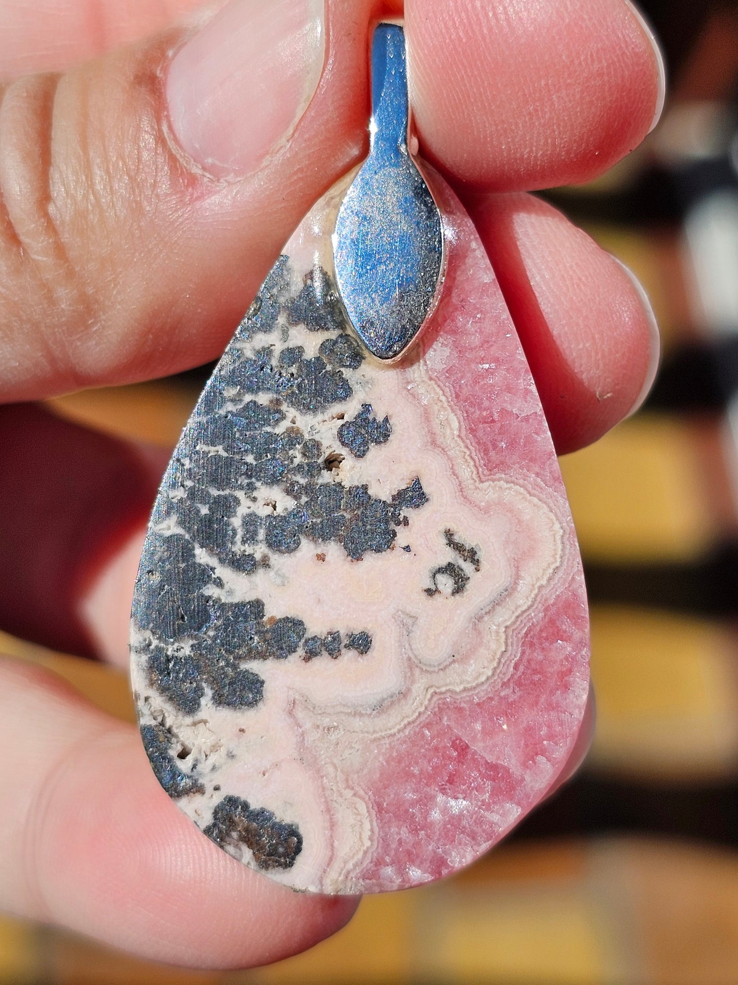 Pendentif Rhodochrosite R16