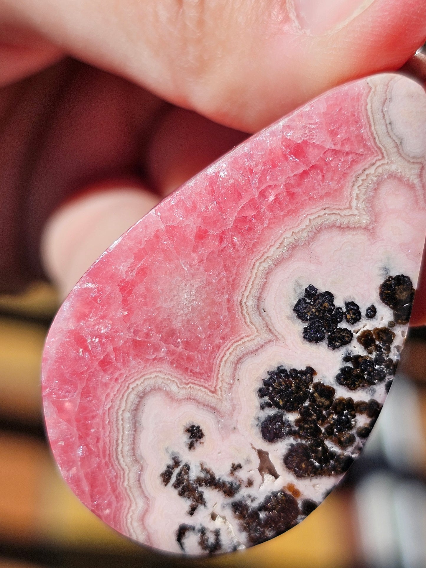 Pendentif Rhodochrosite R16