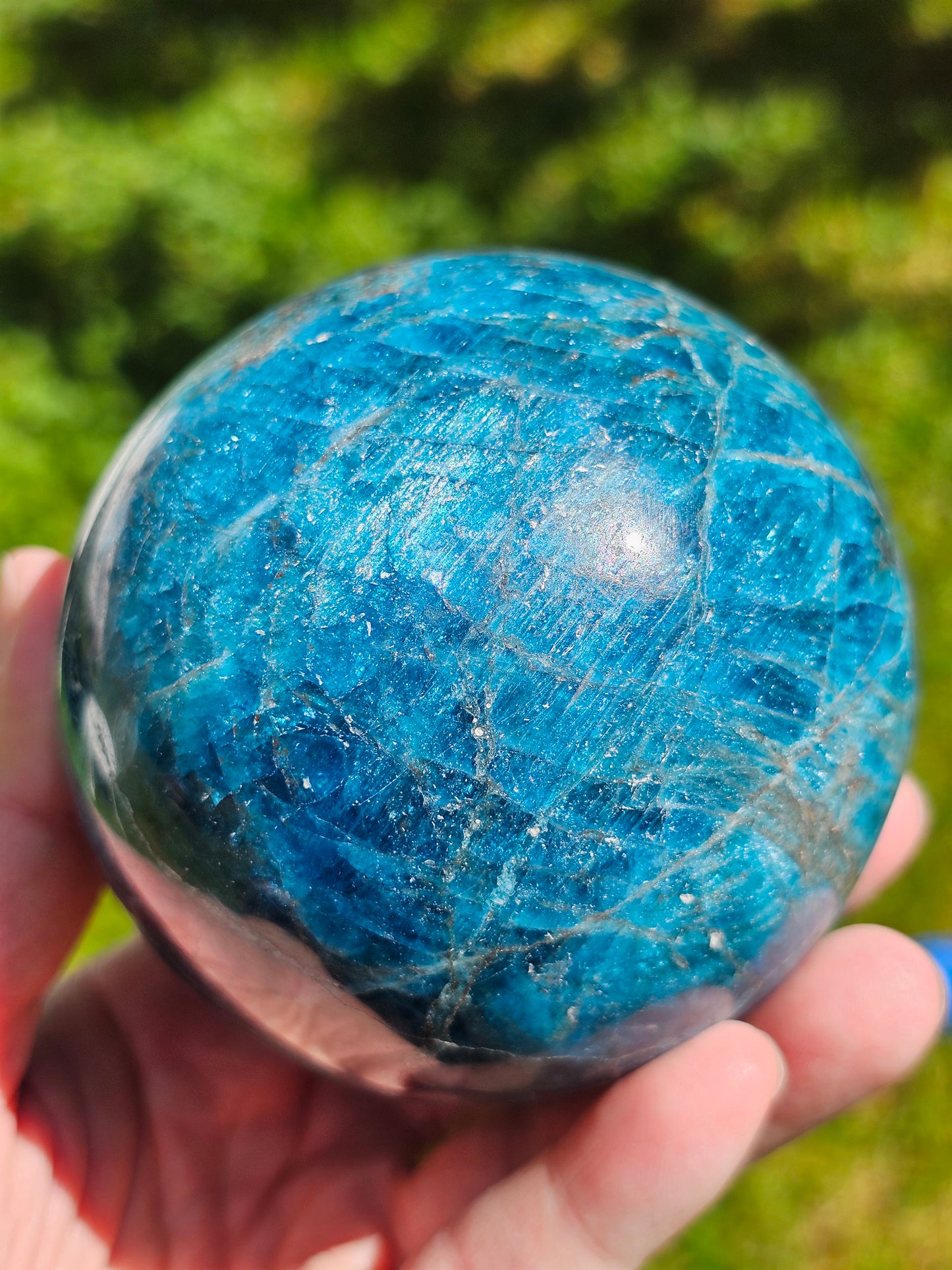 Grosse Sphère Apatite bleue