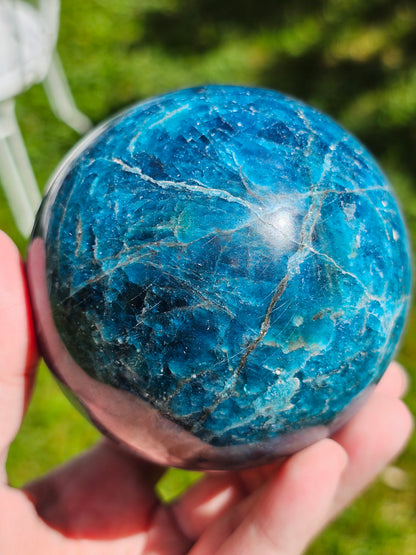 Grosse Sphère Apatite bleue