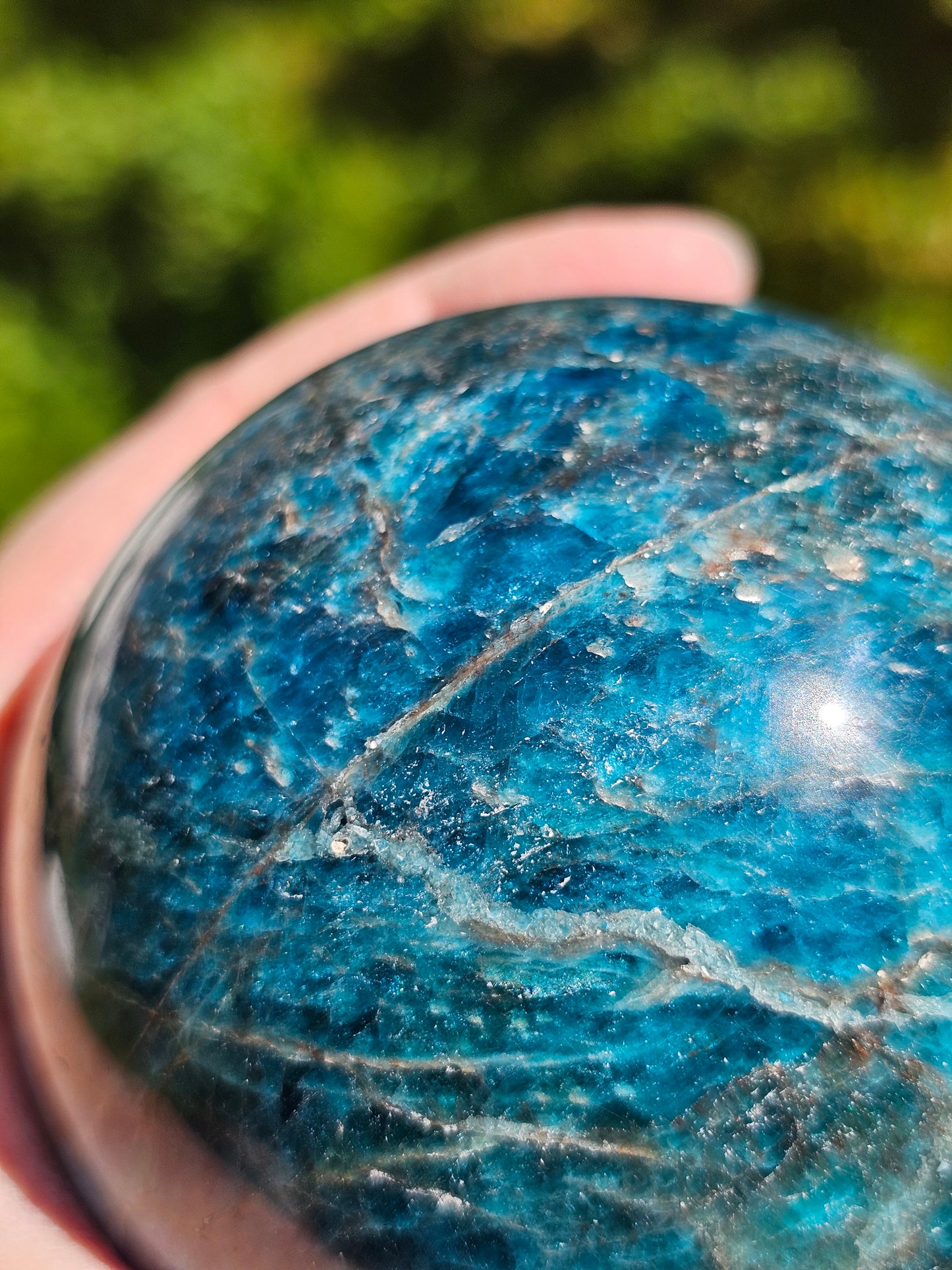 Grosse Sphère Apatite bleue