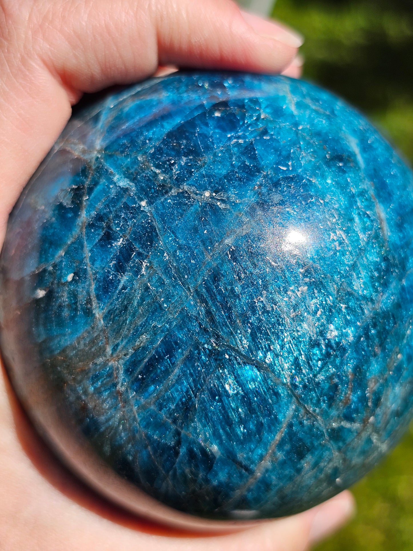 Grosse Sphère Apatite bleue