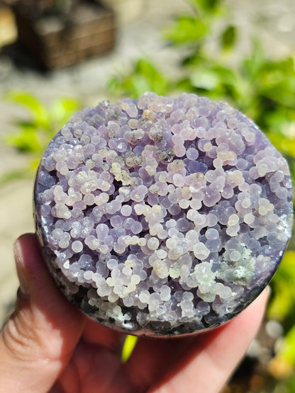 Sphère Agate grappe (calcédoine violette) AG4