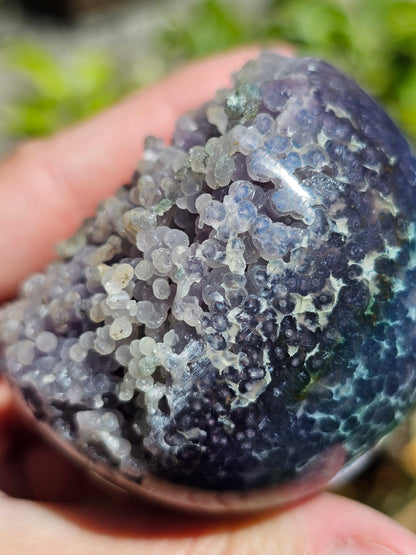 Sphère Agate grappe (calcédoine violette) AG4