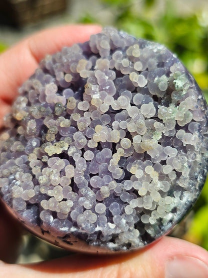 Sphère Agate grappe (calcédoine violette) AG4